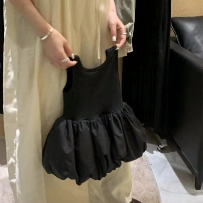 Summer Toddler Girls Dress Black Sweet Cool Wind Cross Backless off Shoulder Party Princess Sleeveless Dresses for 1-7Y Girls